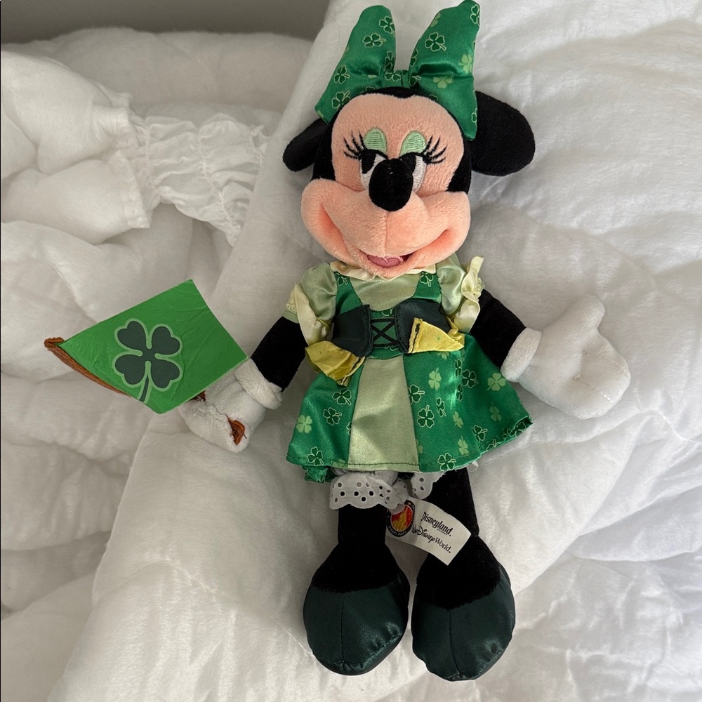 Disney Minnie Mouse in Green Shamrock Outfit